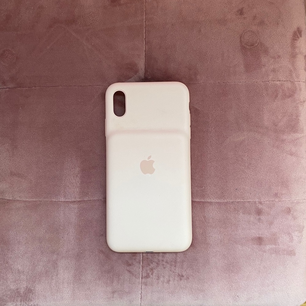 iPhone XS max Apple Charging case light pink